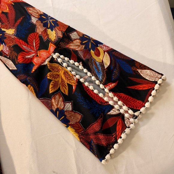 Bleeker & McDougal Women's Long Bell Sleeve Pullover Multicolor Top Large M - Picture 7 of 9